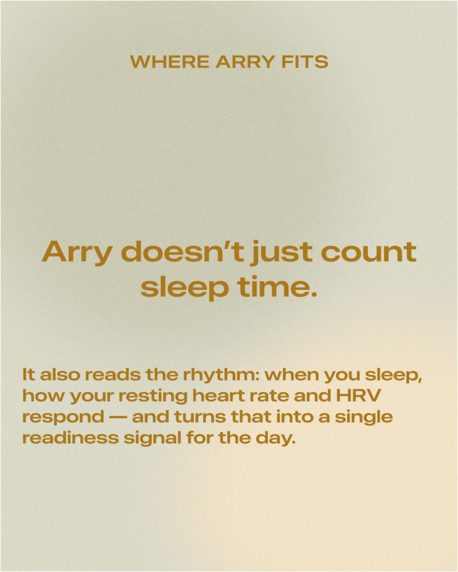 Stable sleep schedule