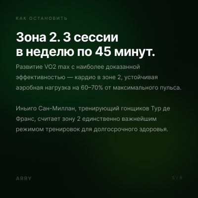 Как остановить снижение VO2 max