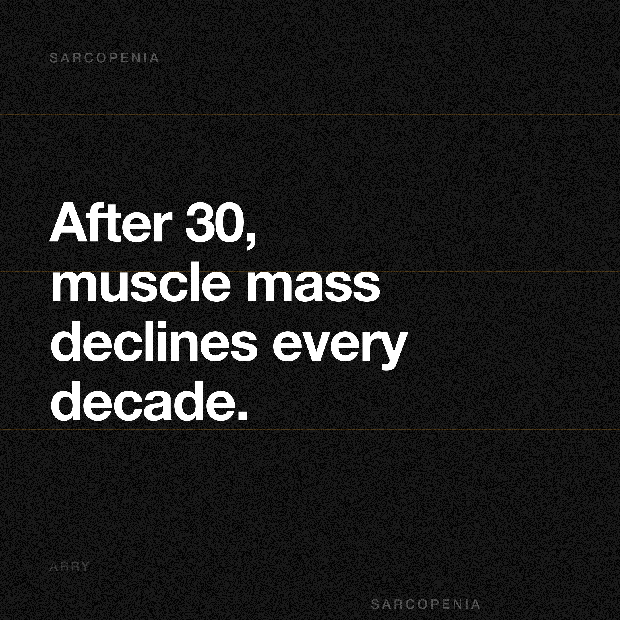 Sarcopenia and muscle mass