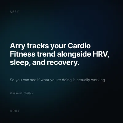 Arry tracks Cardio Fitness trend